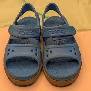 CROCS Kids Light Blue Open Toe Sandals Sz 12